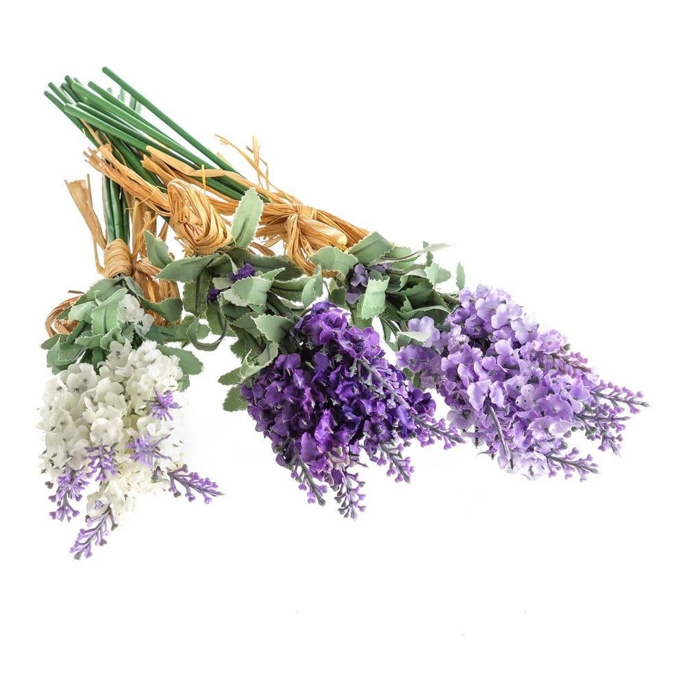 Umělé květiny v sadě 3 ks (výška 32 cm) Lavender Bouquet – Casa Selección - Bonami.cz