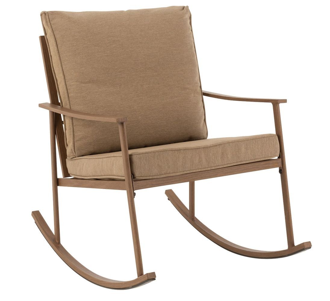 Hnědé kovové houpací křeslo Chair Pallo Swing - 64*93*80 cm J-Line by Jolipa - LaHome - vintage dekorace