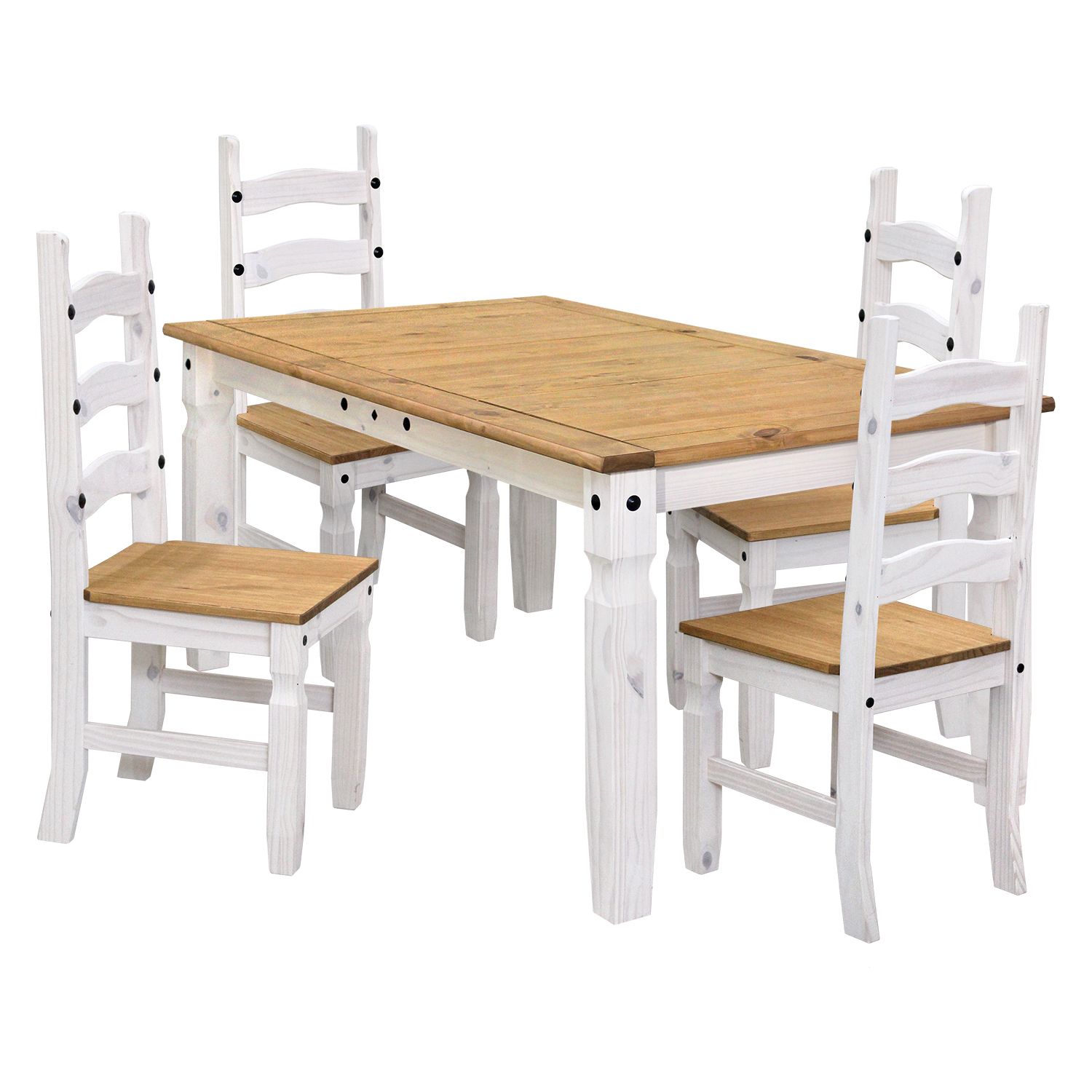 Jídelní stůl CORONA 16110B + 4 židle CORONA 160204B - IDEA nábytek