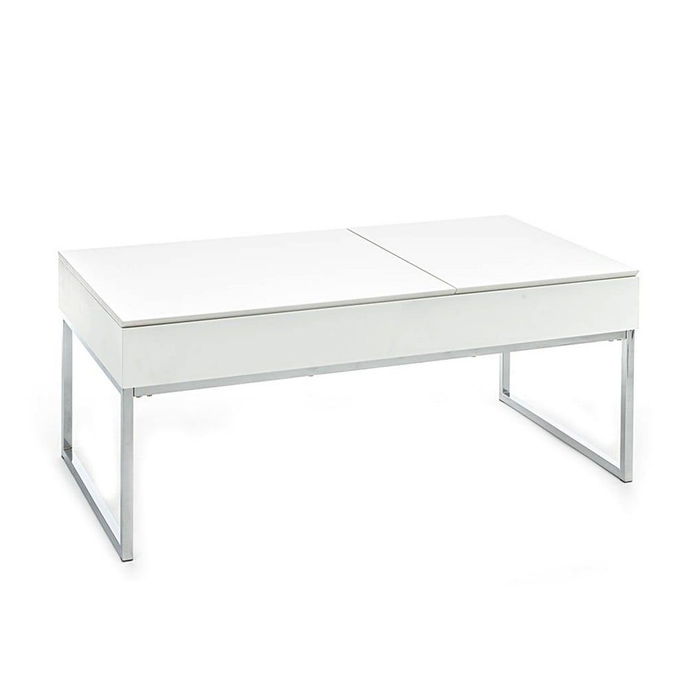 Bílý konferenční stolek s bílou deskou 60x110 cm Celinda – Tomasucci - Bonami.cz