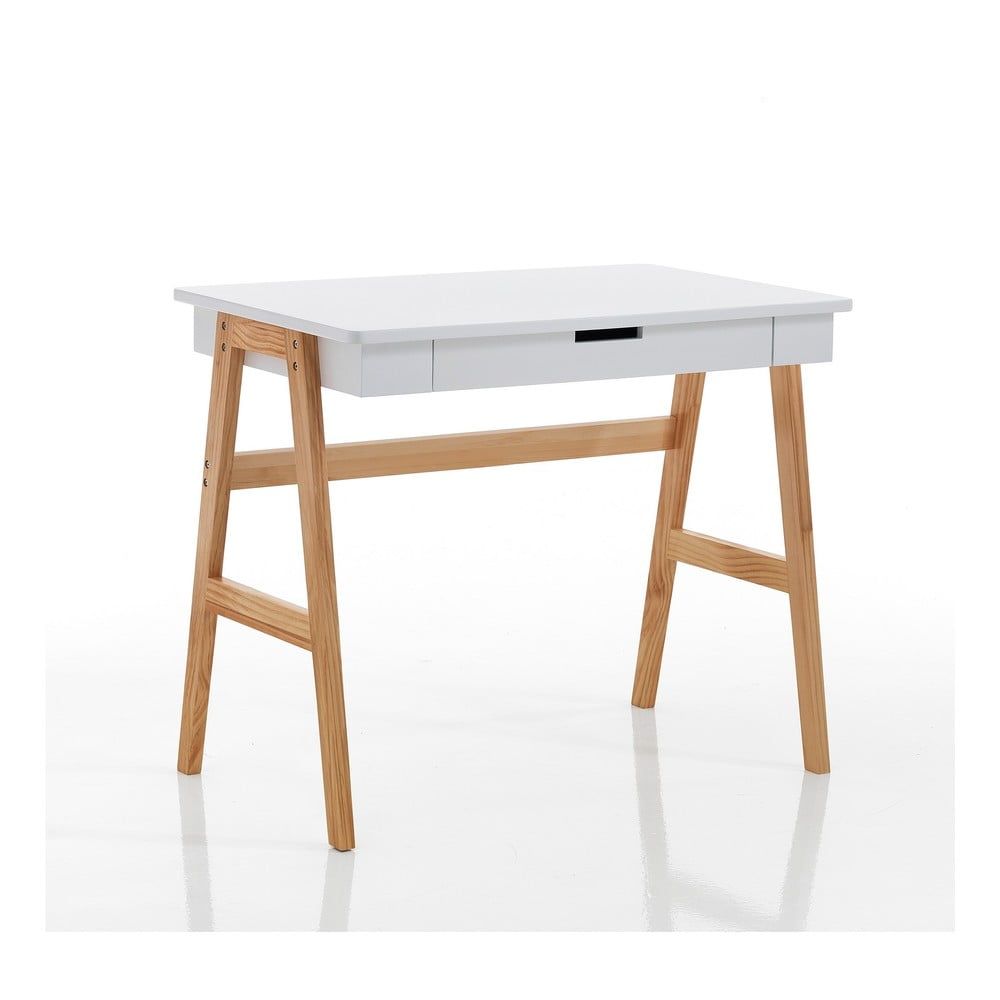 Pracovní stůl s bílou deskou 55x90 cm Karro – Tomasucci - Bonami.cz