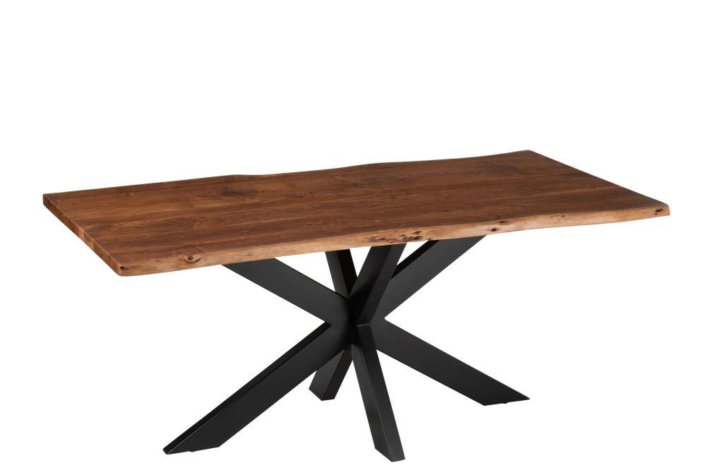 Tmavě hnědý obdélníkový jídelní stůl s deskou z akáciového dřeva Gerard Acacia - 180*90*76 cm J-Line by Jolipa - LaHome - vintage dekorace