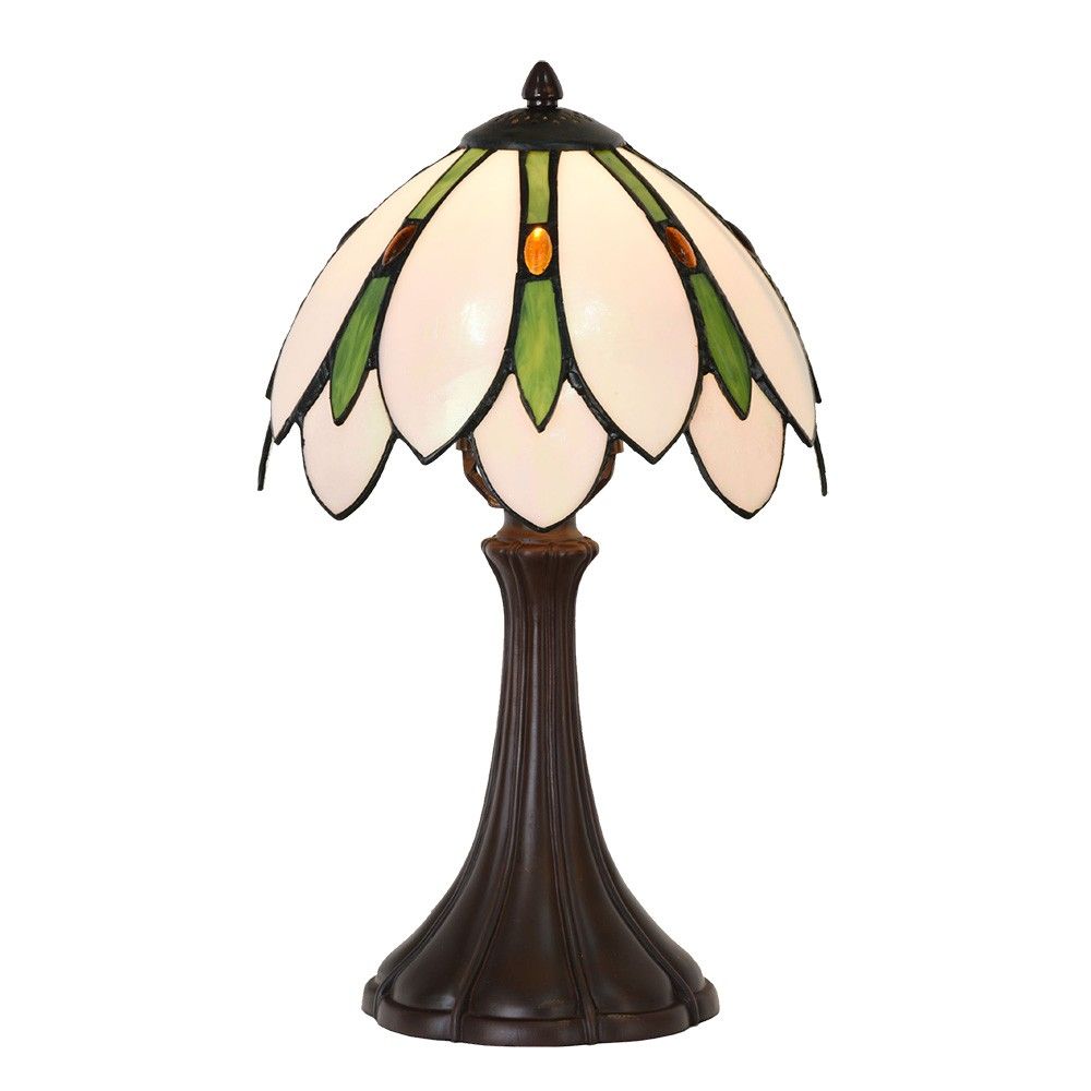 Stolní lampa Tiffany Gema - Ø 25x42 cm E14/max 1x40W Clayre & Eef - LaHome - vintage dekorace