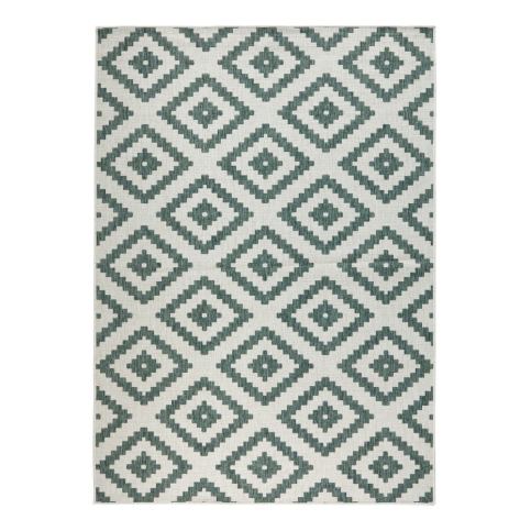 Zeleno-krémový venkovní koberec NORTHRUGS Malta, 200 x 290 cm Bonami.cz
