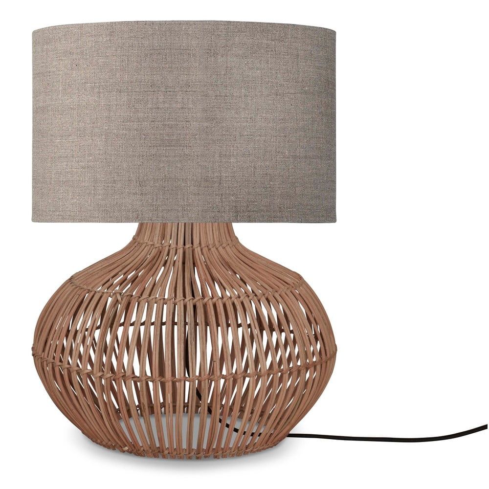 Stolní lampa s textilním stínidlem v béžovo-přírodní barvě (výška 48 cm) Kalahari – Good&Mojo - Bonami.cz