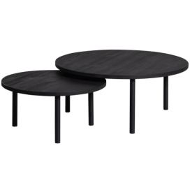 WOOOD Konferenční stolek LAUT černý ø60 cm