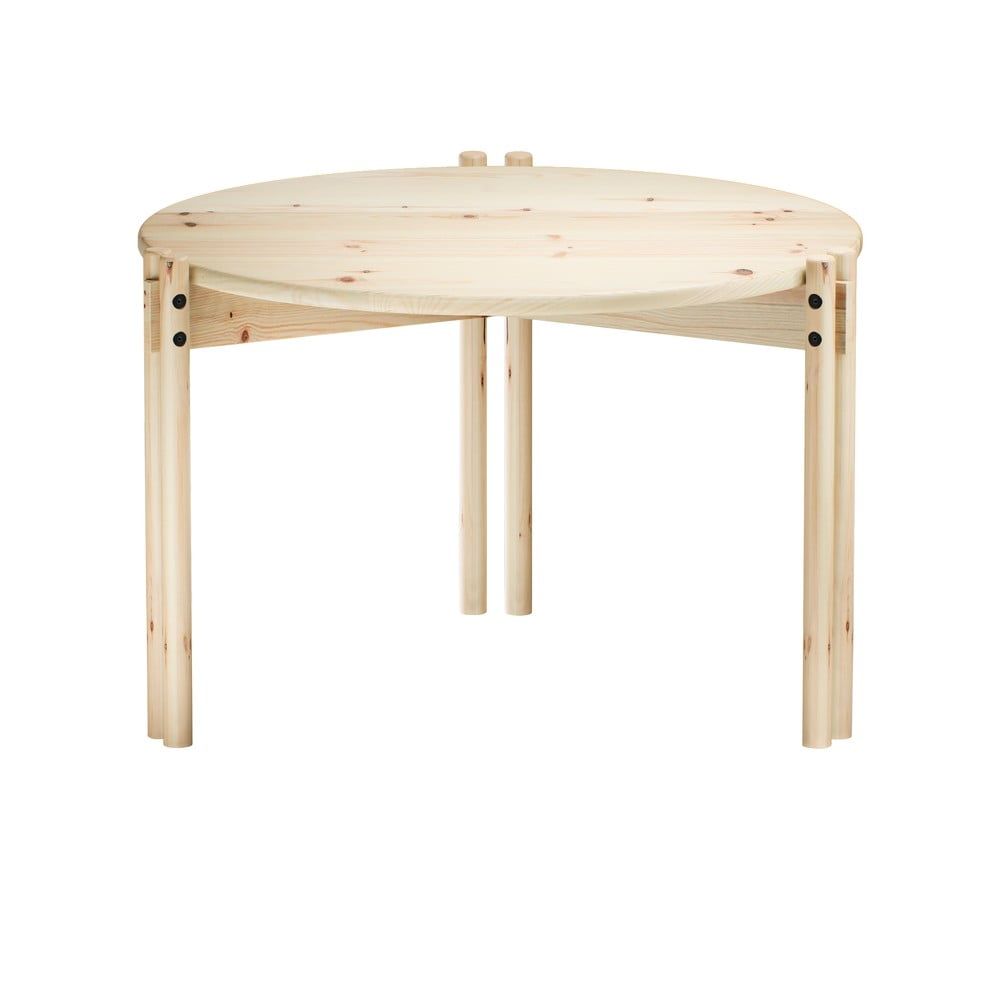 Kulatý konferenční stolek z borovicového dřeva v přírodní barvě ø 60 cm Sticks – Karup Design - Bonami.cz