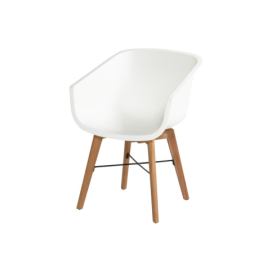 Bílé plastové zahradní židle v sadě 2 ks Amalia – Hartman