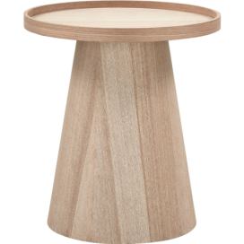 WOOOD Dřevěný odkládací stolek MAUD ø45 cm