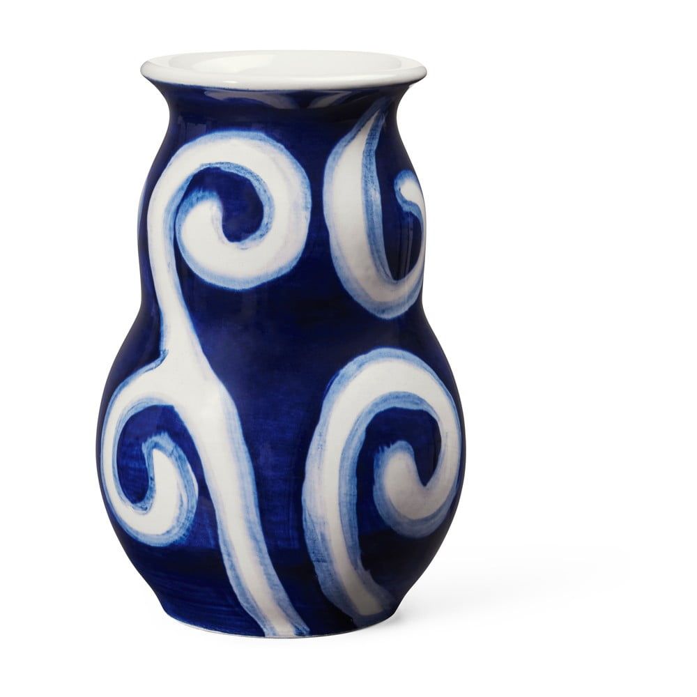 Modrá ručně malovaná váza z kameniny Tulle – Kähler Design - Bonami.cz