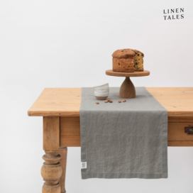 Lněný běhoun na stůl 40x200 cm Khaki – Linen Tales