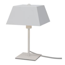 Bílá stolní lampa s kovovým stínidlem (výška 31 cm) Perth – it\'s about RoMi