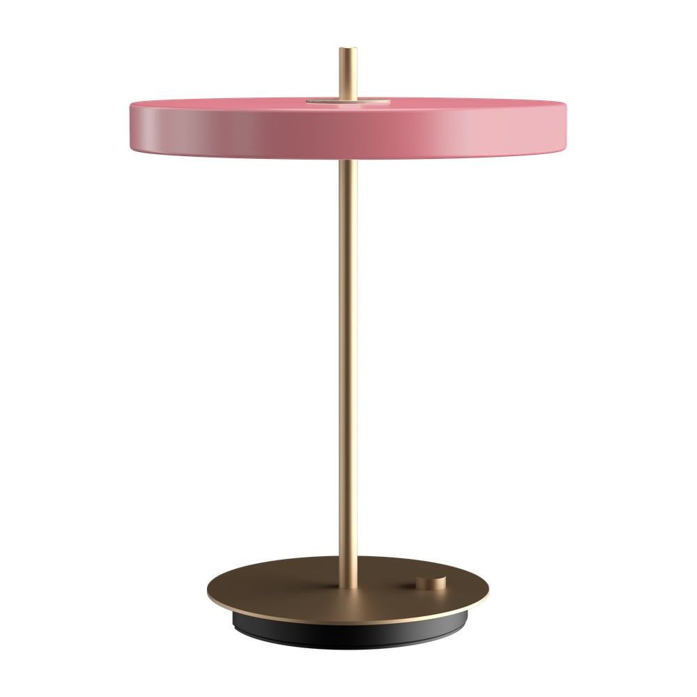 Růžová LED stmívatelná stolní lampa s kovovým stínidlem (výška 41,5 cm) Asteria Table – UMAGE - Bonami.cz