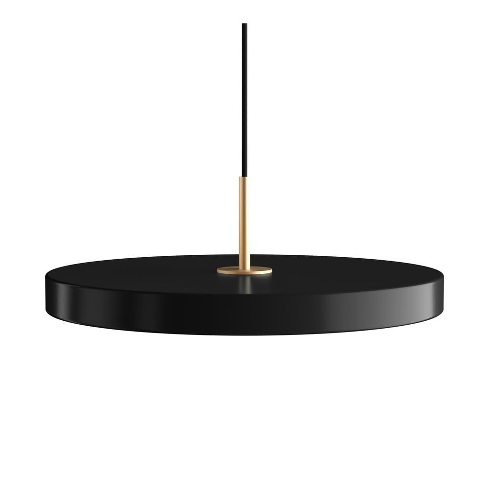 Černé LED závěsné svítidlo s kovovým stínidlem ø 43 cm Asteria Medium – UMAGE - Bonami.cz