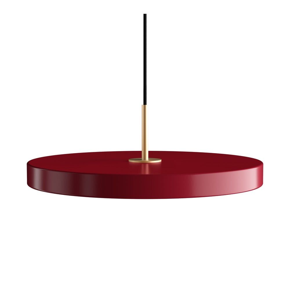 Červené LED závěsné svítidlo s kovovým stínidlem ø 43 cm Asteria Medium – UMAGE - Bonami.cz