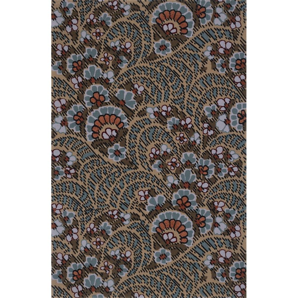 Hnědý vlněný koberec 133x190 cm Paisley – Agnella - Bonami.cz