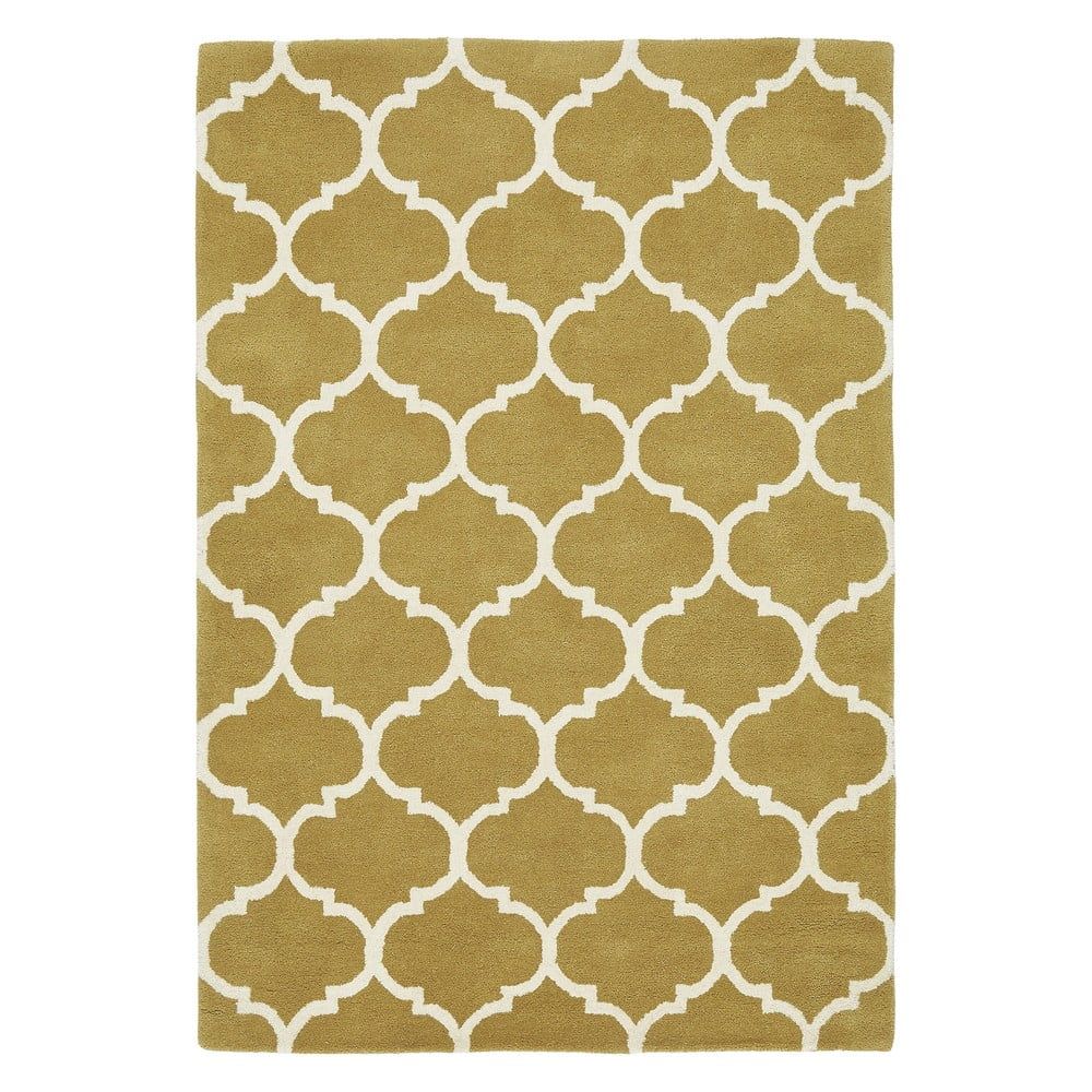 Okrově žlutý ručně tkaný vlněný koberec 200x290 cm Albany – Asiatic Carpets - Bonami.cz