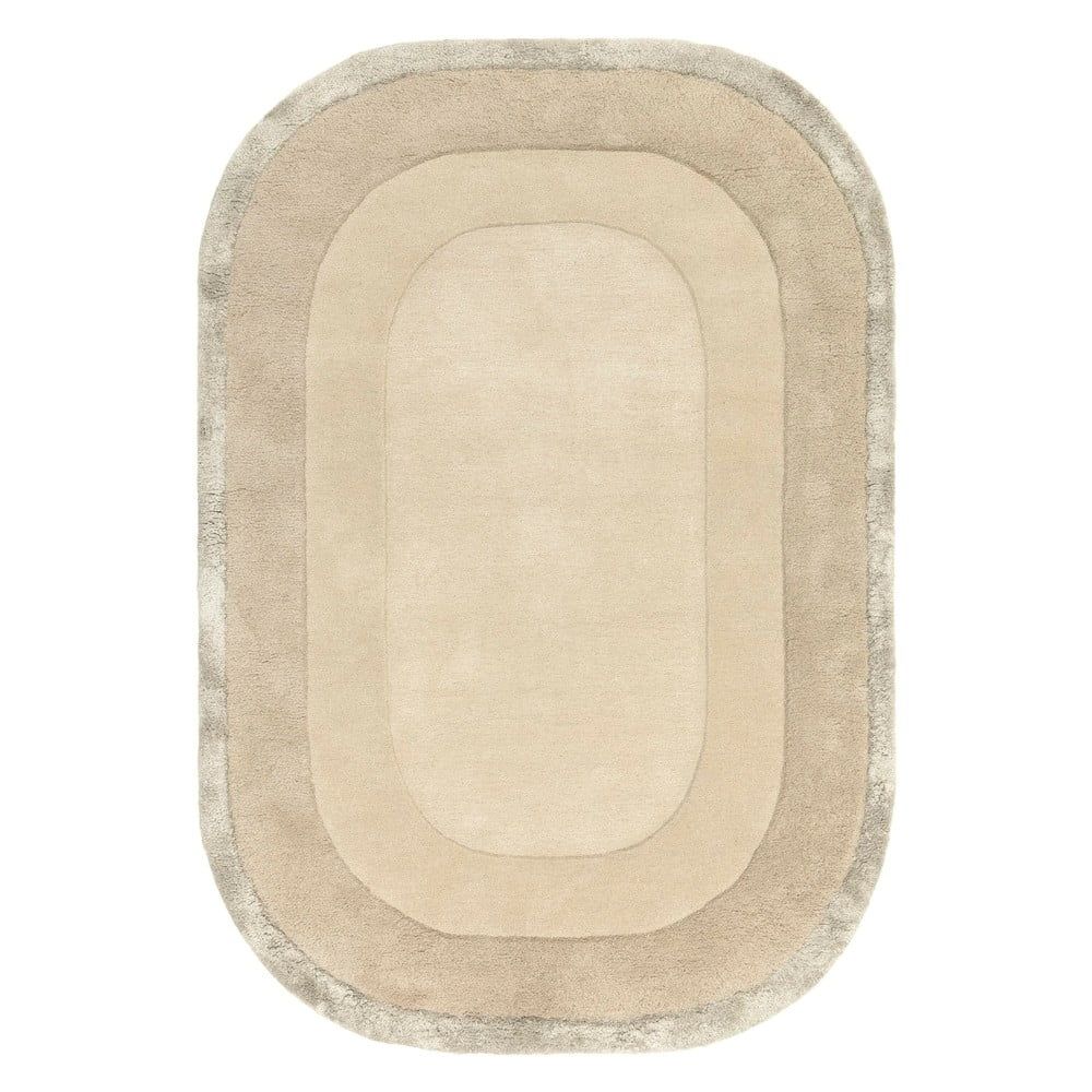 Krémový ručně tkaný koberec s příměsí vlny 200x290 cm Halo – Asiatic Carpets - Bonami.cz