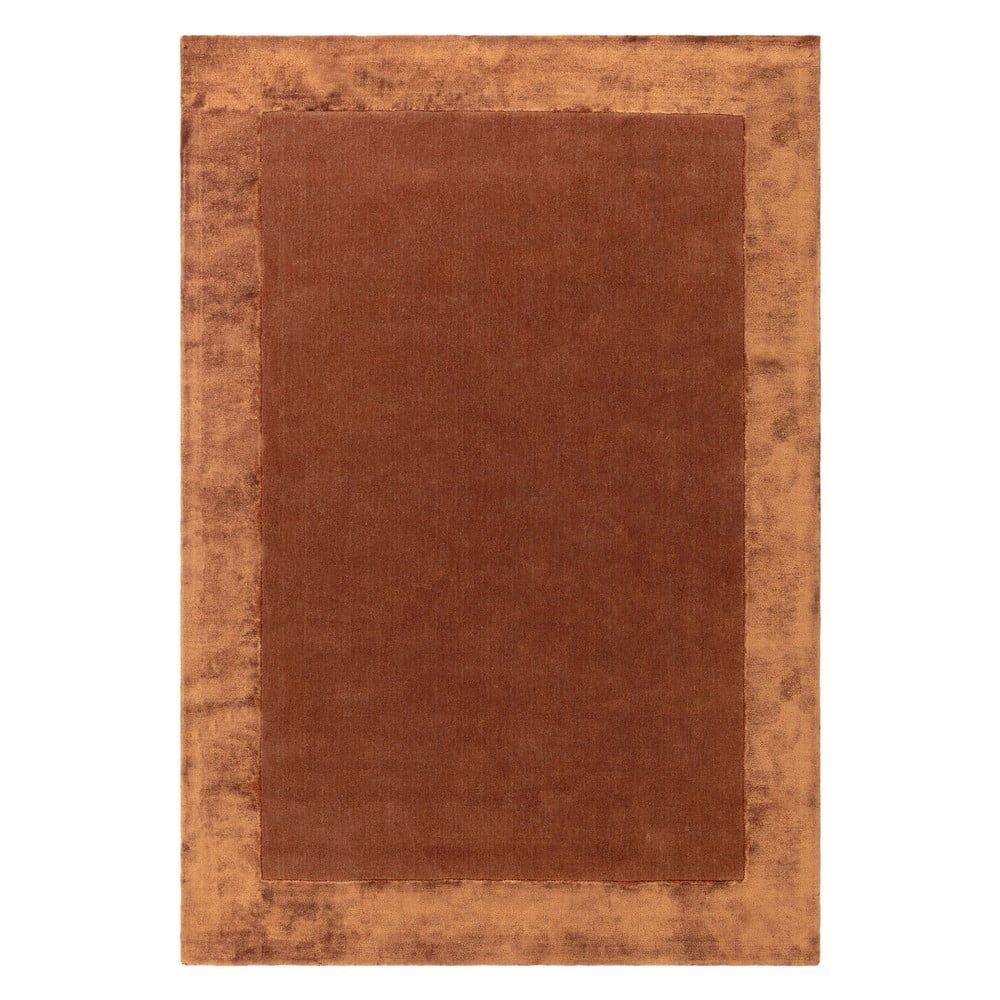 Ručně tkaný koberec s příměsí vlny v cihlové barvě 160x230 cm Ascot – Asiatic Carpets - Bonami.cz