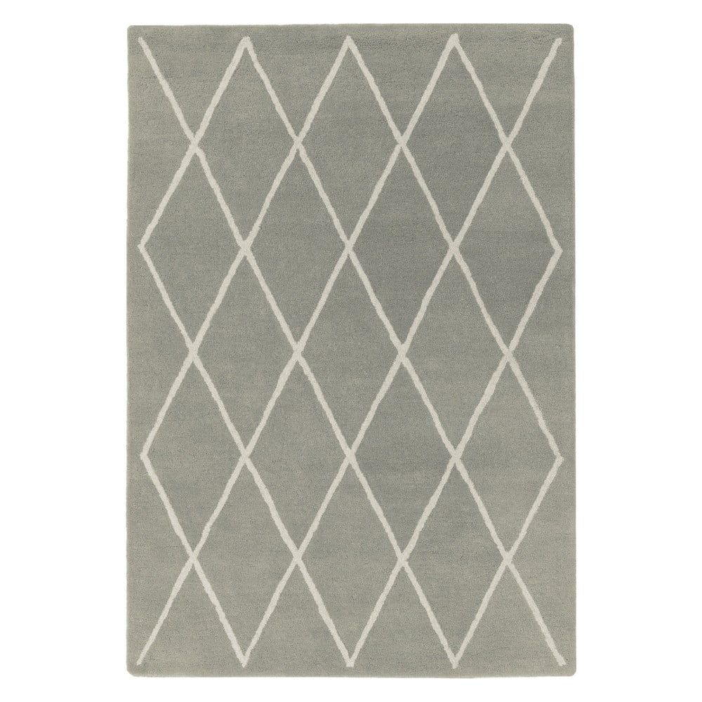 Šedý ručně tkaný vlněný koberec 200x290 cm Albany – Asiatic Carpets - Bonami.cz