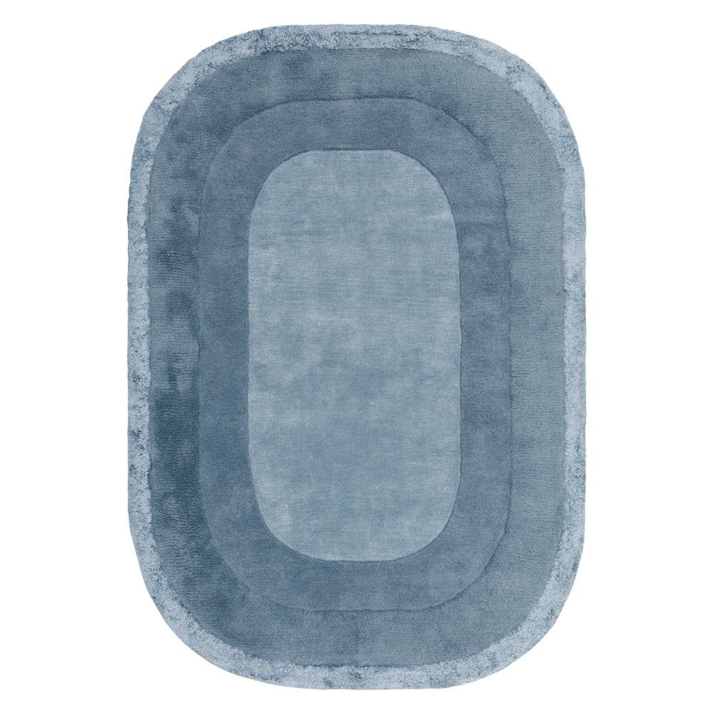 Modrý ručně tkaný koberec s příměsí vlny 160x230 cm Halo – Asiatic Carpets - Bonami.cz