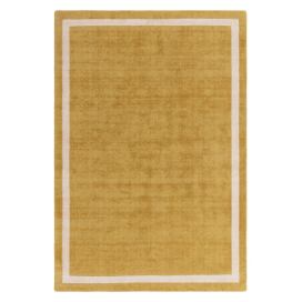 Okrově žlutý ručně tkaný vlněný koberec 120x170 cm Albi – Asiatic Carpets Bonami.cz