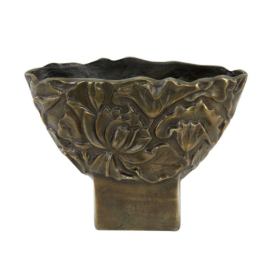 Bronzová antik kovová váza Palesa antique bronze - 34*13*24 cm Light & Living
