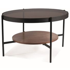 Konferenční stolek PRAMO ořech/černá