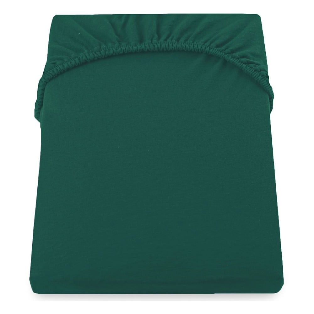 Zelené napínací prostěradlo jersey 180x200 cm Amber – DecoKing - Bonami.cz