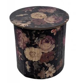 BIZZOTTO Konferenční stolek SAYURI s květinovým vzorem 40x40 cm