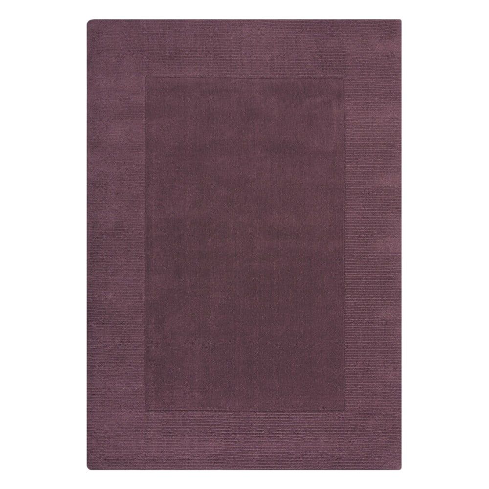 Tmavě fialový ručně tkaný vlněný koberec 160x230 cm Border – Flair Rugs - Bonami.cz