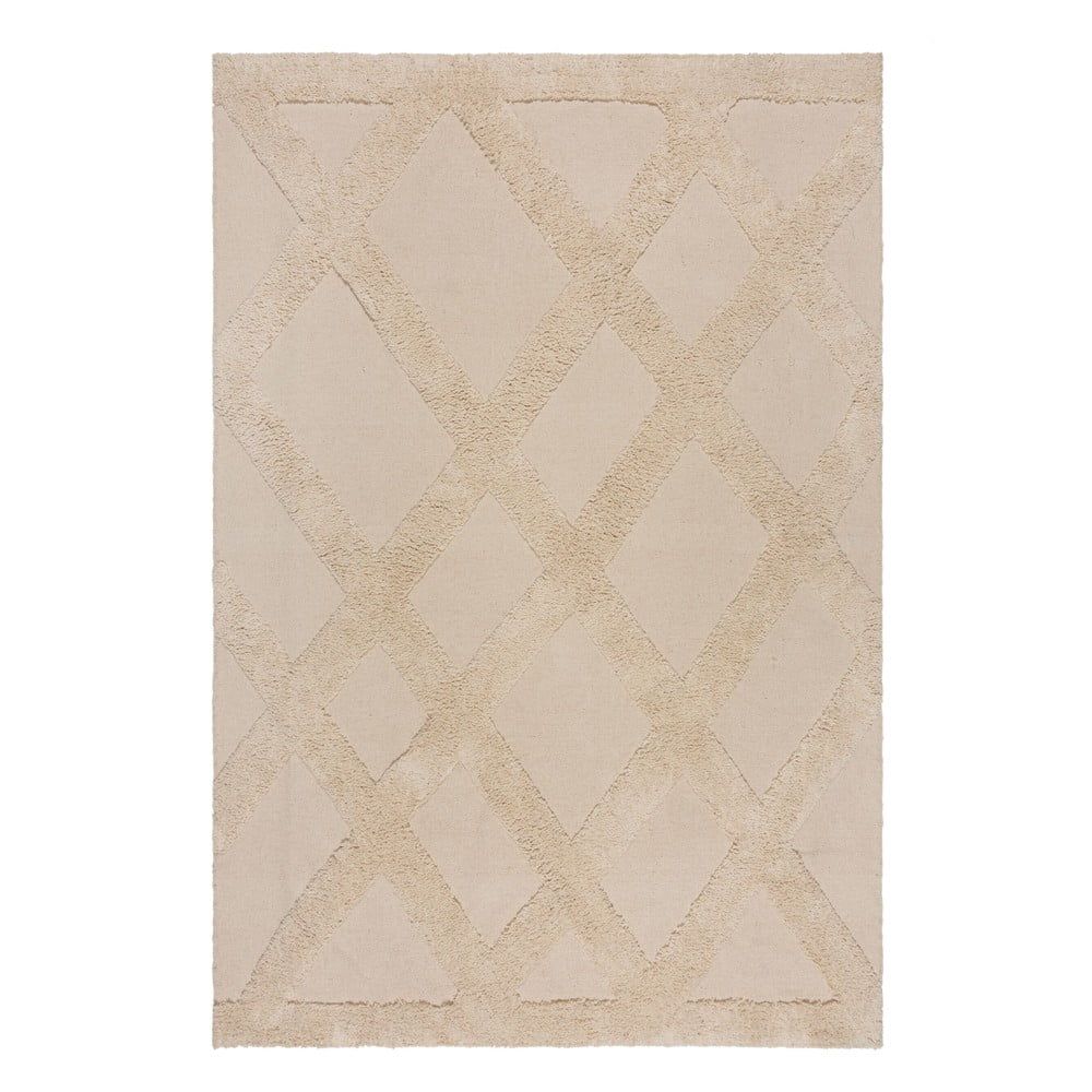 Béžový bavlněný koberec 80x150 cm Tessa Diamond – Flair Rugs - Bonami.cz