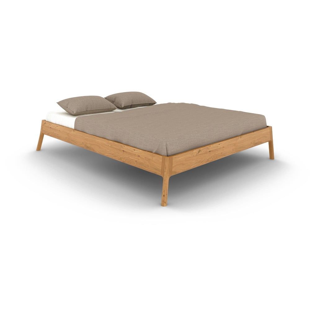 Dvoulůžková postel z dubového dřeva v přírodní barvě 180x200 cm Twig – The Beds - Bonami.cz
