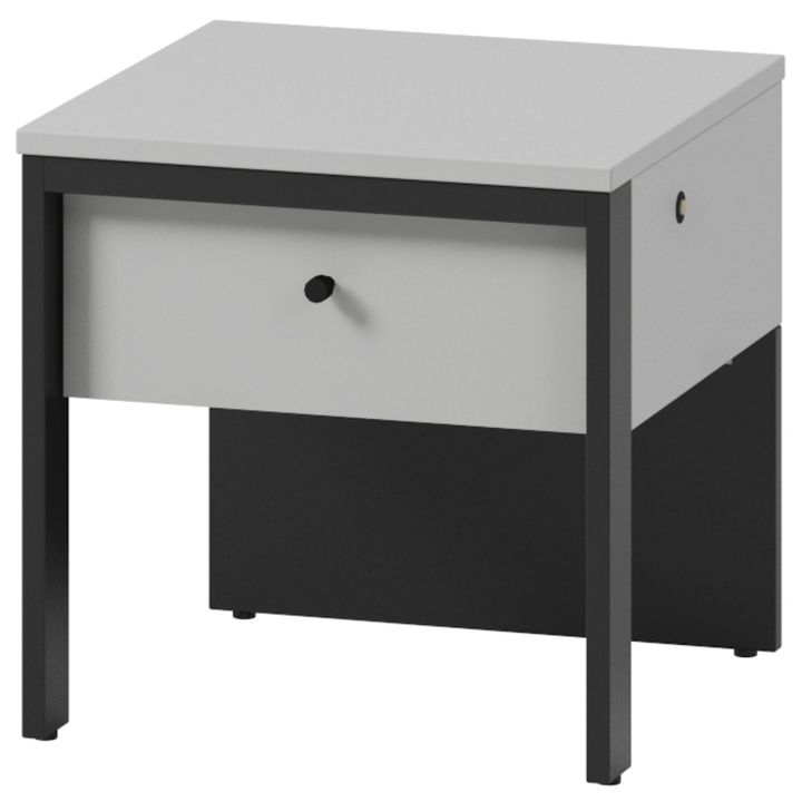 Noční stolek GRIS GS-05 šedá/černá - SCONTO Nábytek s.r.o.