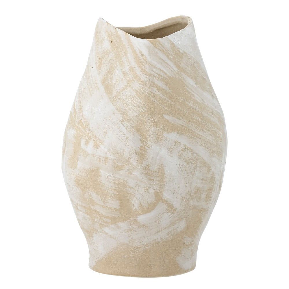 Béžová váza z kameniny (výška 31 cm) Obsa – Bloomingville - Bonami.cz