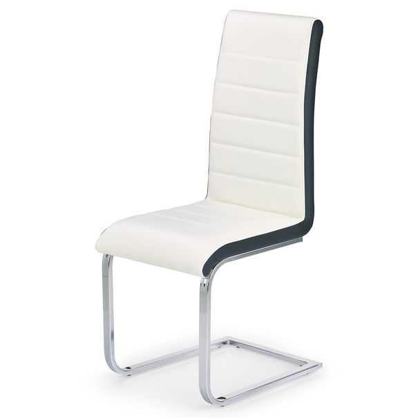 Jídelní židle SCK-132 bílá/černá/chrom - SCONTO Nábytek s.r.o.