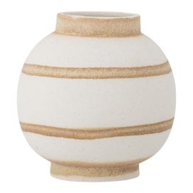 Bílá váza z kameniny (výška 18 cm) Sahifa – Bloomingville