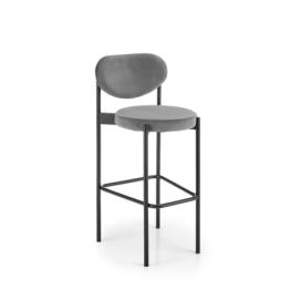 Barová židle SCH-108 šedá/černá