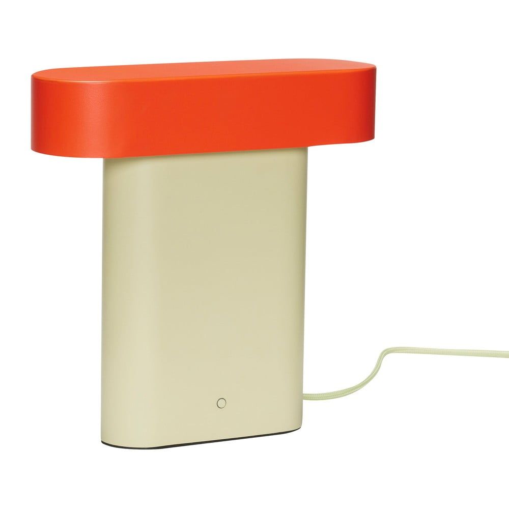 Oranžovo-béžová stolní lampa (výška 25 cm) Sleek – Hübsch - Bonami.cz