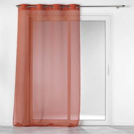 Voálová záclona v cihlové barvě 140x240 cm Casual – douceur d\'intérieur