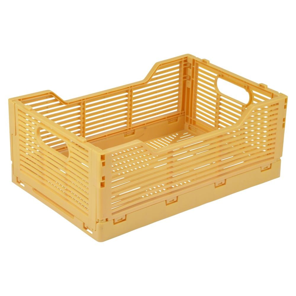 Okrově žlutý plastový úložný box 40x30x17 cm – Homéa - Bonami.cz