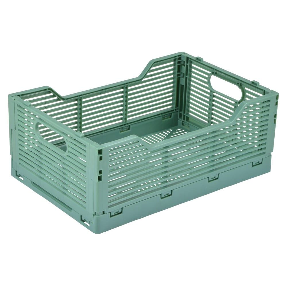 Světle zelený plastový úložný box 40x30x17 cm – Homéa - Bonami.cz