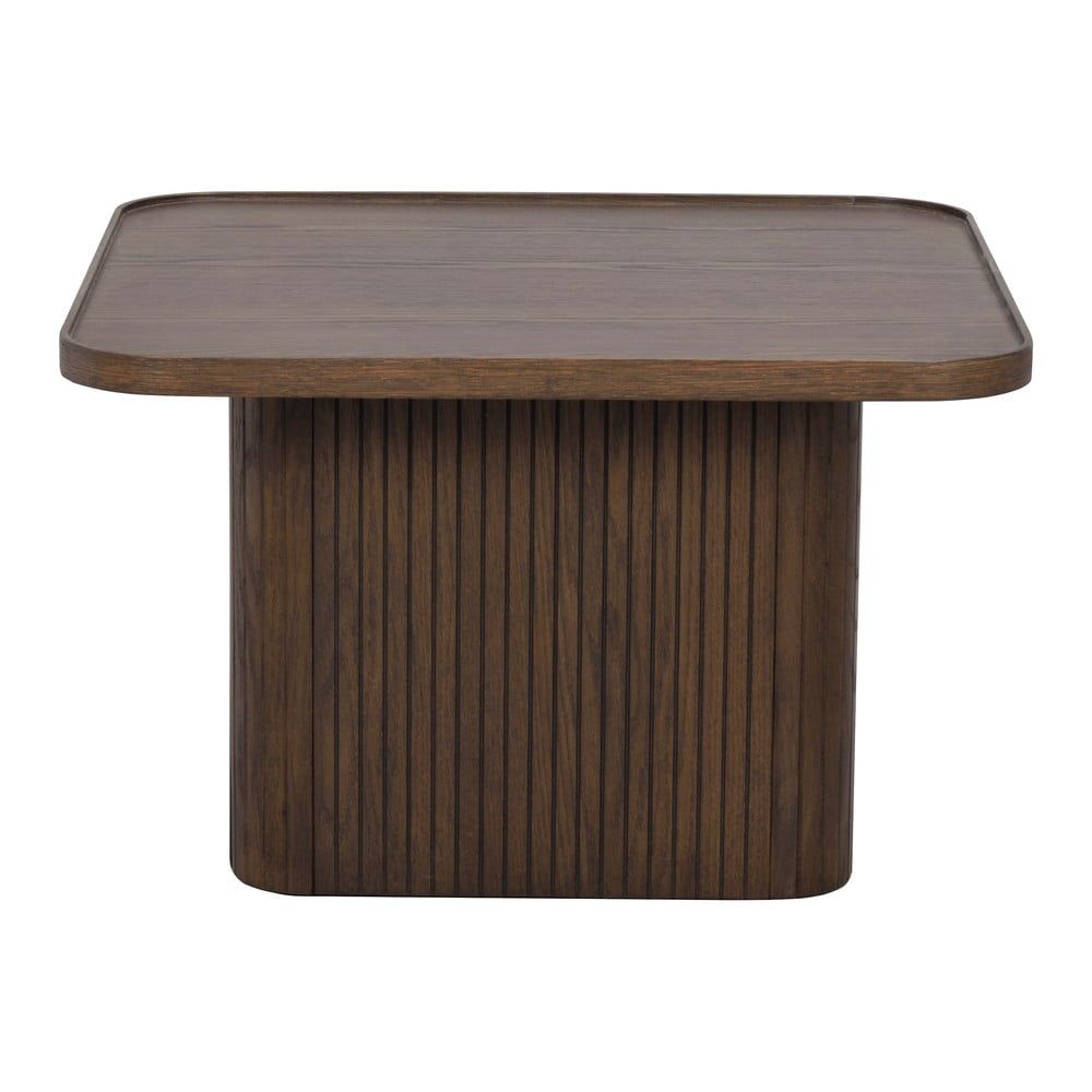 Tmavě hnědý konferenční stolek v dekoru dubu ø 60 cm Sullivan – Rowico - Bonami.cz