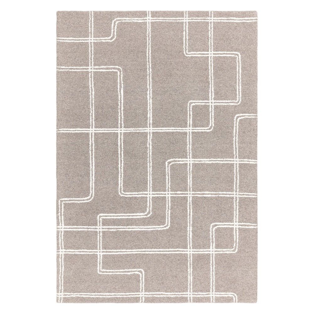 Světle šedý ručně tkaný vlněný koberec 120x170 cm Ada – Asiatic Carpets - Bonami.cz