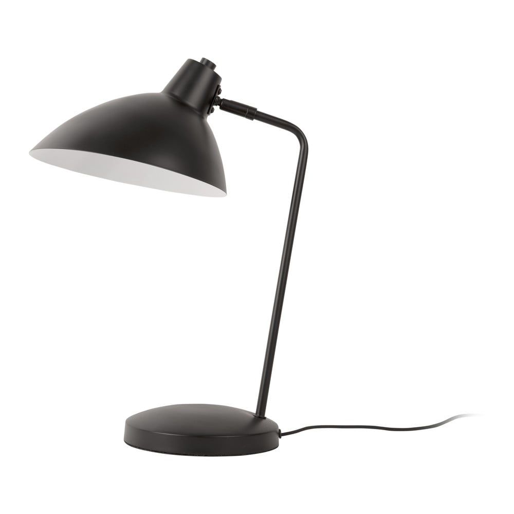 Černá stolní lampa s kovovým stínidlem (výška 49 cm) Casque – Leitmotiv - Bonami.cz