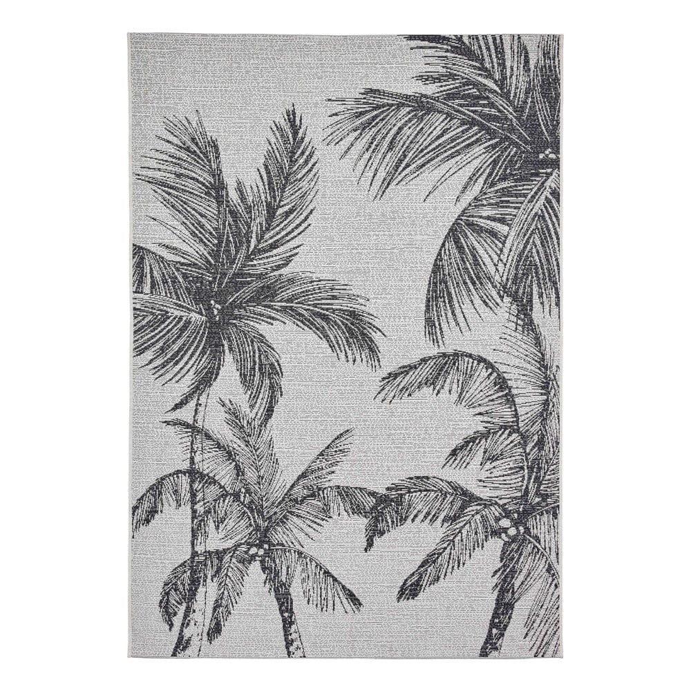 Černo-krémový venkovní koberec 160x220 cm Miami – Think Rugs - Bonami.cz