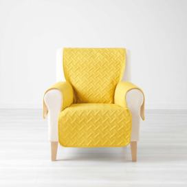 Žlutý ochranný potah na křeslo 165 cm Lounge – douceur d\'intérieur