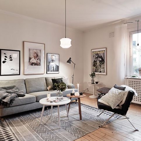 Skandinávské obývací pokoje