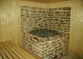 Kamenná dekorace v sauně PetrStone