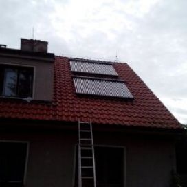 Solární ohřev vody rodinný dům
